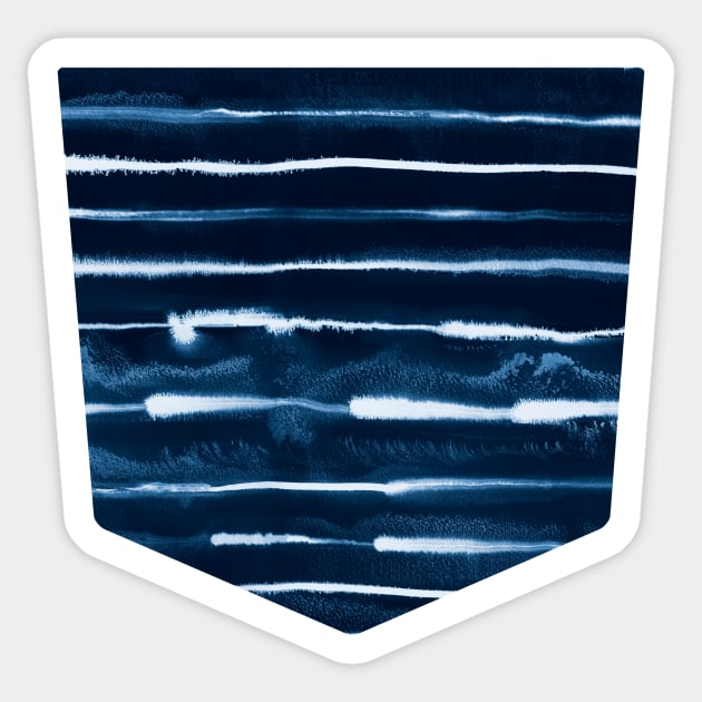 Pocket- electric ink stripes Sticker by ninoladesign